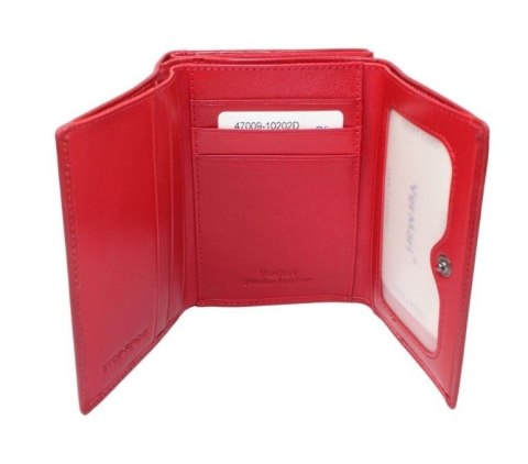 Portfel Damski Skórzany VERMARI Klamra Skóra Naturalna Z Klapką 47009 10 x 3 x 12,5 [cm]