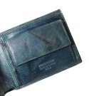 Portfel Męski PIERRE CARDIN Skóra Licowa Duży Poziomy Bez Zapięcia  18062 ,,MOZAJKA,, MORSKI 12 x 9,5 x 2,5 [cm]