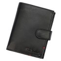 Portfel Męski PIERRE CARDIN Skóra Licowa RFID Duży Pionowy Z Zapięciem MATOWY 331A 13 x 10 x 3 [cm]