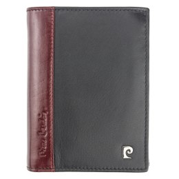 Portfel Męski Skórzany PIERRE CARDIN Skóra Licowa Duży Pionowy Bez Zapięcia Dwa Skrzydełka Z Zapinką Wewnątrz RFID TILAK 09 326