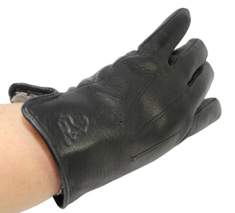 Rękawiczki Męskie PolskaGalanteria Ocieplane Ze Skóry Renifera Rozmiar 12 1/2 ELEGANCKIE PRZESZYCIE CZARNE