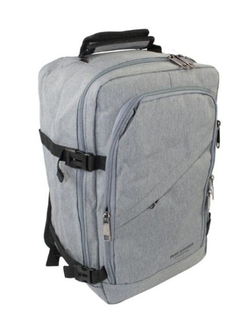 Solidny Plecak Bag Street ''DE LUXE'' Średni Plecak Rekreacyjny Rowerowy BS4107 SZARY 40 x 26 x 19 [cm]