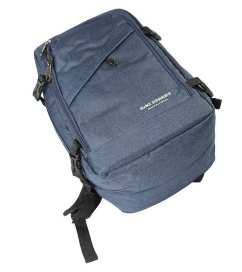 Solidny Plecak Bag Street ''DE LUXE'' Średni Plecak Rekreacyjny Rowerowy BS4107 SZARY 40 x 26 x 19 [cm]