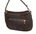 Torebka Skórzana LUKA 24-085 Skóra Naturalna Zamszowa Czekoladowa 30 x 20 x 9 [cm]