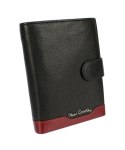 Portfel Męski Skórzany PIERRE CARDIN Skóra Licowa Duży Pionowy Z Zapięciem Z OZDOBNYM ELEMENTEM RFID 326A 12,5 x 10 [cm]